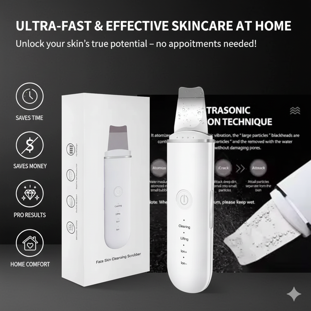 SkinPro – מכשיר אולטרה-סוני לניקוי עמוק