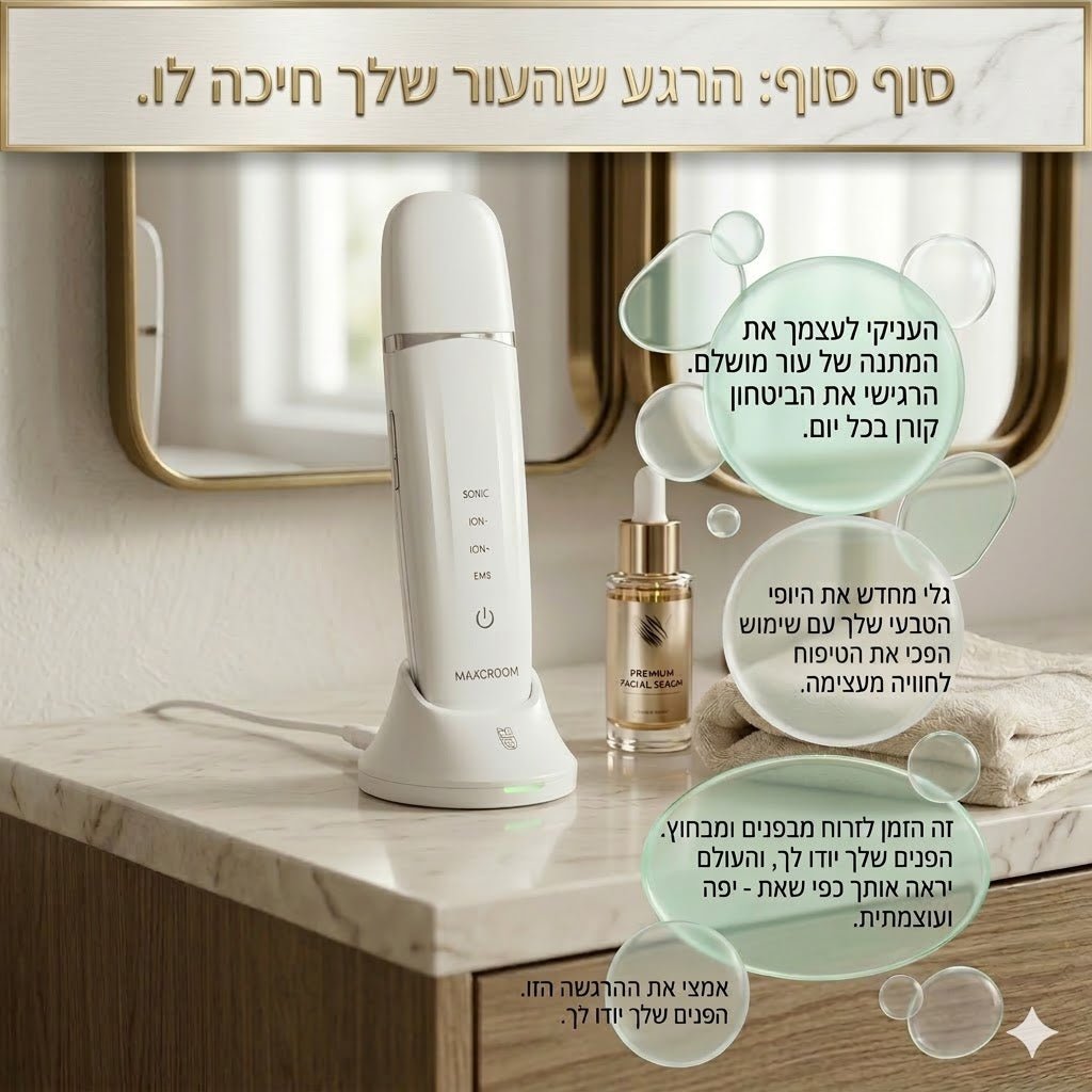 SkinPro – מכשיר אולטרה - סוני לניקוי עמוק - Tryclrpth